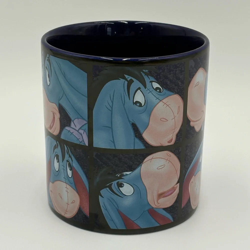 Disney‎ Store Eeyore Coffee Mug Winnie the Pooh Blue Character Mug